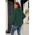 thumbnail image 4 of NAYTOAO Women Ruffle Collar Polo Knit Sweater Long Sleeve Button Pullover, 4 of 7