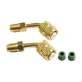 thumbnail image 4 of 2 PCS R410A Adapter 5/16 SAE Female Quick Couplers to 1/4 SAE Male Flare Brass, 4 of 10