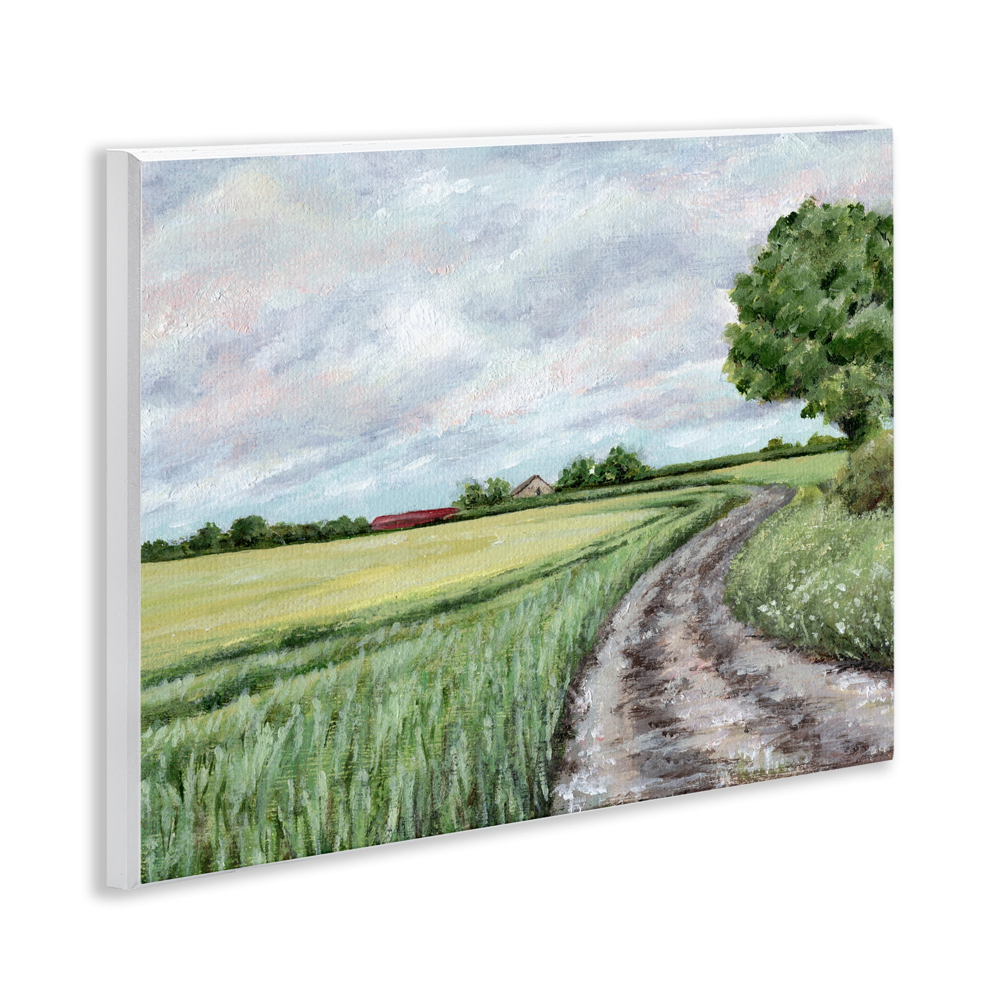 Winding Country Roads Wall Plaque Art, design by Leah Noel Art