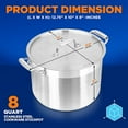 thumbnail image 2 of NutriChef Marmite 8 Qt Robuste avec Couvercle en Acier Inoxydable - Compatible Induction, Idéale pour Soupes et Ragoûts, 2 of 5