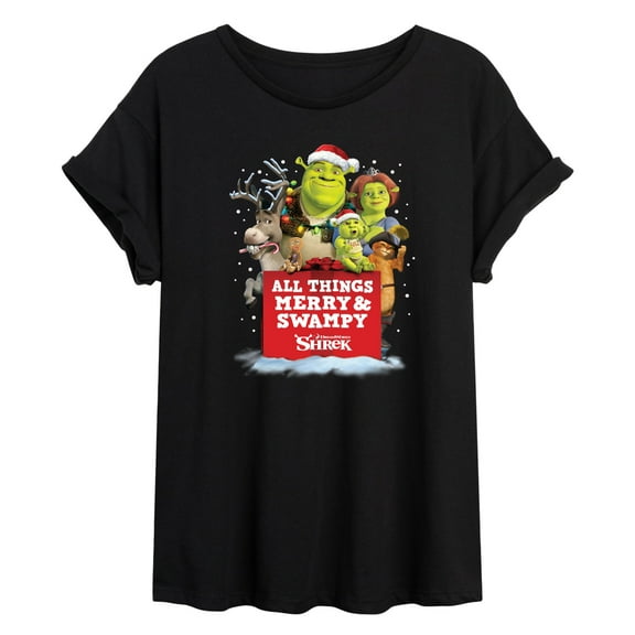 Shrek - All Things Merry And Swampy - Women's Oversized Graphic T-Shirt