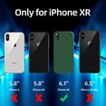 thumbnail image 6 of [3 in 1 for iPhone Xr Case, with 2 Pack Screen Protector, Liquid Silicone Slim Shockproof Protective Phone Case 6.1 inch [Microfiber Lining] (Alpine Green)…, 6 of 12