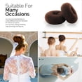 thumbnail image 5 of Ring Style Hair Bun Maker, 7 Pcs Chignon Doughnut Shaper with 5 Pcs Hair Ties, 20 Pcs Bobby Pins for Short and Thin Hair, Hair Accessories for Women (Light Brown), 5 of 8