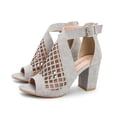thumbnail image 1 of Nueva moda de verano para mujer, tacones altos ahuecados, sandalias de tacón grueso, zapatos de mujer Wmkox8yii hfjk175, 1 of 4