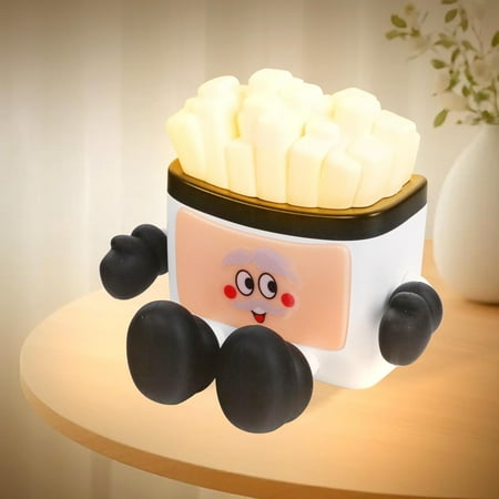 

Led Cute Night Light French Fries Usb Rechargeable Cordless Night Lights For Kids Room With Touch Sensor For Bedrooms (White)