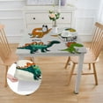 thumbnail image 2 of Acheng Dinosaur Square Tablecloth Washable for Home Kitchen Outdoor Decoration 100% Polyester Fiber 52*52, 2 of 8