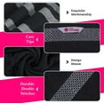thumbnail image 5 of Casa Copenhagen Solitaire Mix 6 Pieces Towel Set- Black + Dark Purple, 600 GSM 2Bath Towel 2Hand Towel 2Washcloth, Designed in Denmark Made Of Soft Egyptian Cotton for Bathroom, kitchen & Shower, 5 of 5