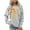 Gray, variant on Women's Fashion Crew Neck Chic Christmas Element Printed Pullover Sweatshirts Casual Long Sleeve Round Neck Loose Fit Christmas Sweatshirts