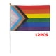 thumbnail image 2 of Decoración Pride Flags Rainbow Gay Banner Celebration LGBT Parades Party Decor (12 piezas) Tmvgtek Original, 2 of 5