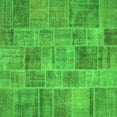 thumbnail image 1 of Ahgly Company Indoor Square Patchwork Green Transitional Area Rugs, 4' Square, 1 of 1