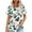 Blue, variant on Womens Tunic Tops Dressy Casual 3/4 Sleeve Oversized Button Down Shirts for Women Summer Clothes for Mature Women 2025 Vacation