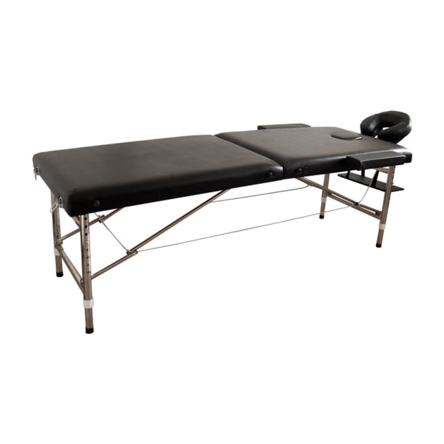 Cama de , mesa de con reposabrazos para la cabeza, altura ajustada 55-72 cm/21,7-28,3 pulgadas, mesa de SPA para extensiones de pestañas Negro