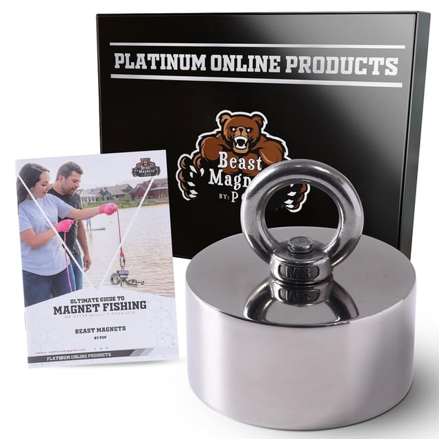 Imán de pesca Platinum Online Products, 907 kg, neodimio N52