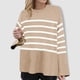 thumbnail image 4 of Suéter Navideño Gibobby casual suelto con cuello redondo Rosa Dorado S, 4 of 5