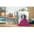 thumbnail image 2 of Ahgly Company Tapis Rond Lavable en Machine Intérieur Transitionnel Rose Profond, 4 Pieds Rond, 2 of 7