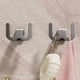 thumbnail image 4 of Zapatero autoadhesivo | Organizador de pared para puerta de armario, baño y cocina | Percha metálica sin taladros para zapatos, toallas y accesorios, 4 of 6