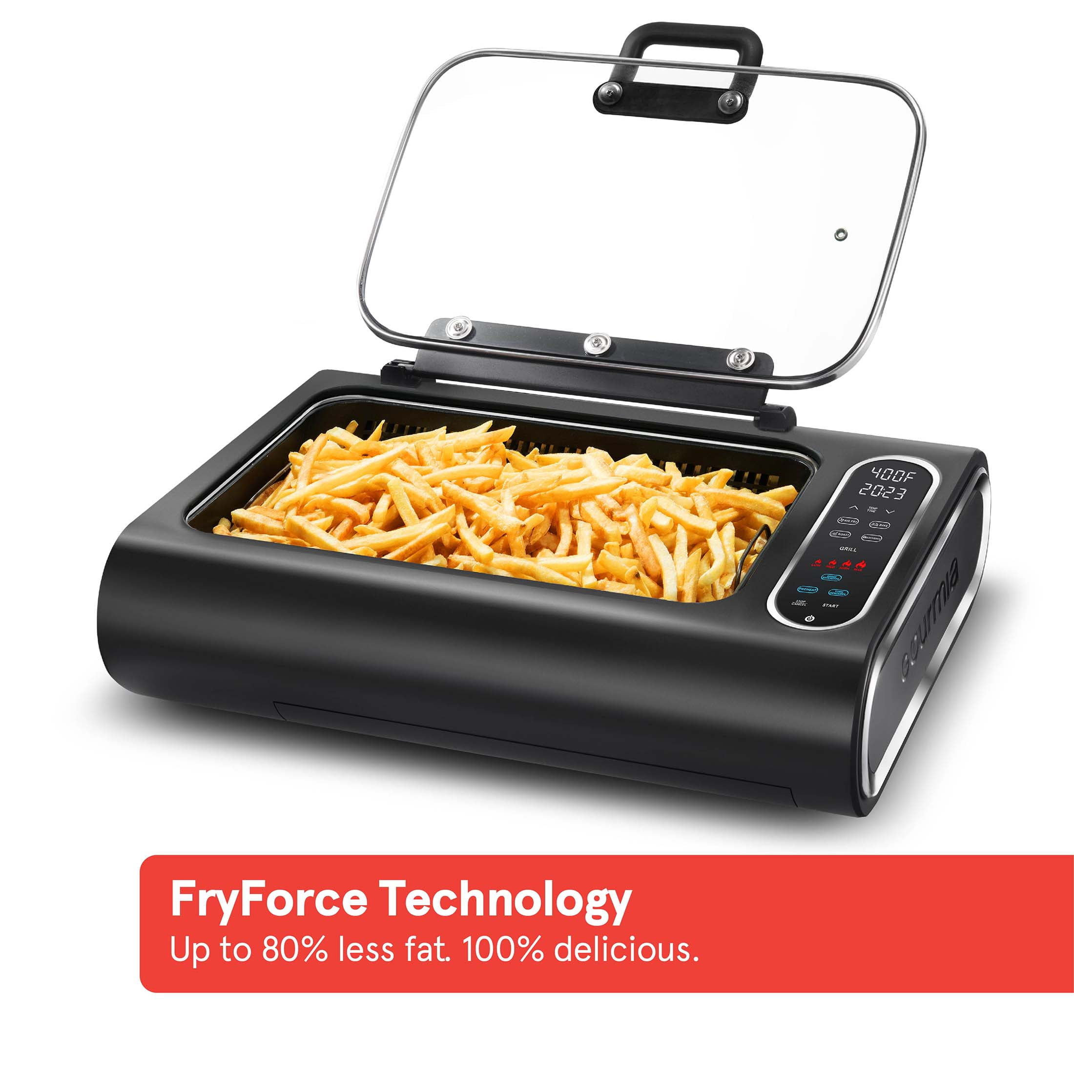 Gourmia FoodStation Smokeless Grill, Griddle, & Air Fryer with