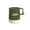 Green, variant on Fareti Portable Coffee Mug, Hollowed-out handle with hanging hole, High-Grade PP Material Nons-Toxics and Tasteless, 12.5x9cm