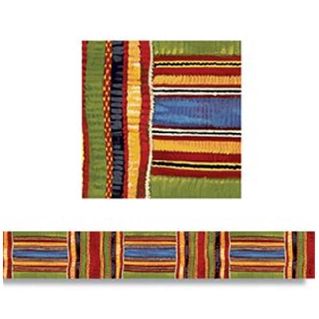 Trend Enterprises T85092 Kente Cloth Borders Straight Edge 11 per