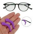thumbnail image 2 of Unique Bargains 5 Pair Eyeglass Temple Tips Large Ear Hook Pattern Anti-slip Ear Hooks 1.50"x0.59"x0.10" Purple, 2 of 5
