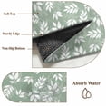 thumbnail image 6 of 2'x6' Rug Runners for Hallways Kitchen, Green Leaves Non Slip Entryway Beside Floor Carpet Runner, Pastoral Natural Leaf Plants Farmhouse Washable Laundry Room Bedroom Throw Rugs Mat for Family Pet, 6 of 8