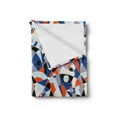 thumbnail image 2 of Mid Century Soft Flannel Fleece Throw Blanket, Mosaic of Various Shapes and Colors Modern Style Complex and Grid, Cozy Plush for Indoor and Outdoor Use, 70" x 90", Multicolor, by Ambesonne, 2 of 5