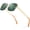 50249 Green, variant on Rimless Rectangle Zircon Diamonds Square Sunglasses for Men with Nylon Lens (50249 Gold Frame Gradient Tea Lens)