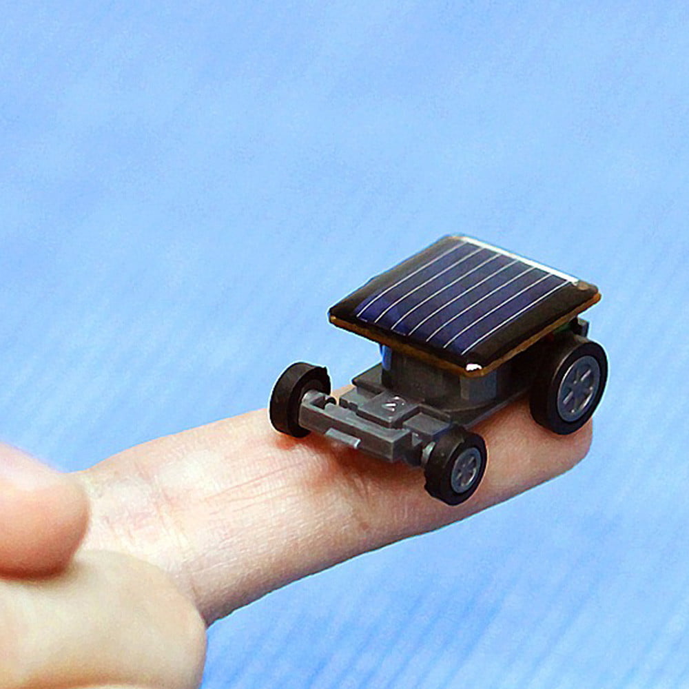 2pcs Super Mini Solar Powered Toy Car Kid Children Racing Car Fun Toy Best Gift 
