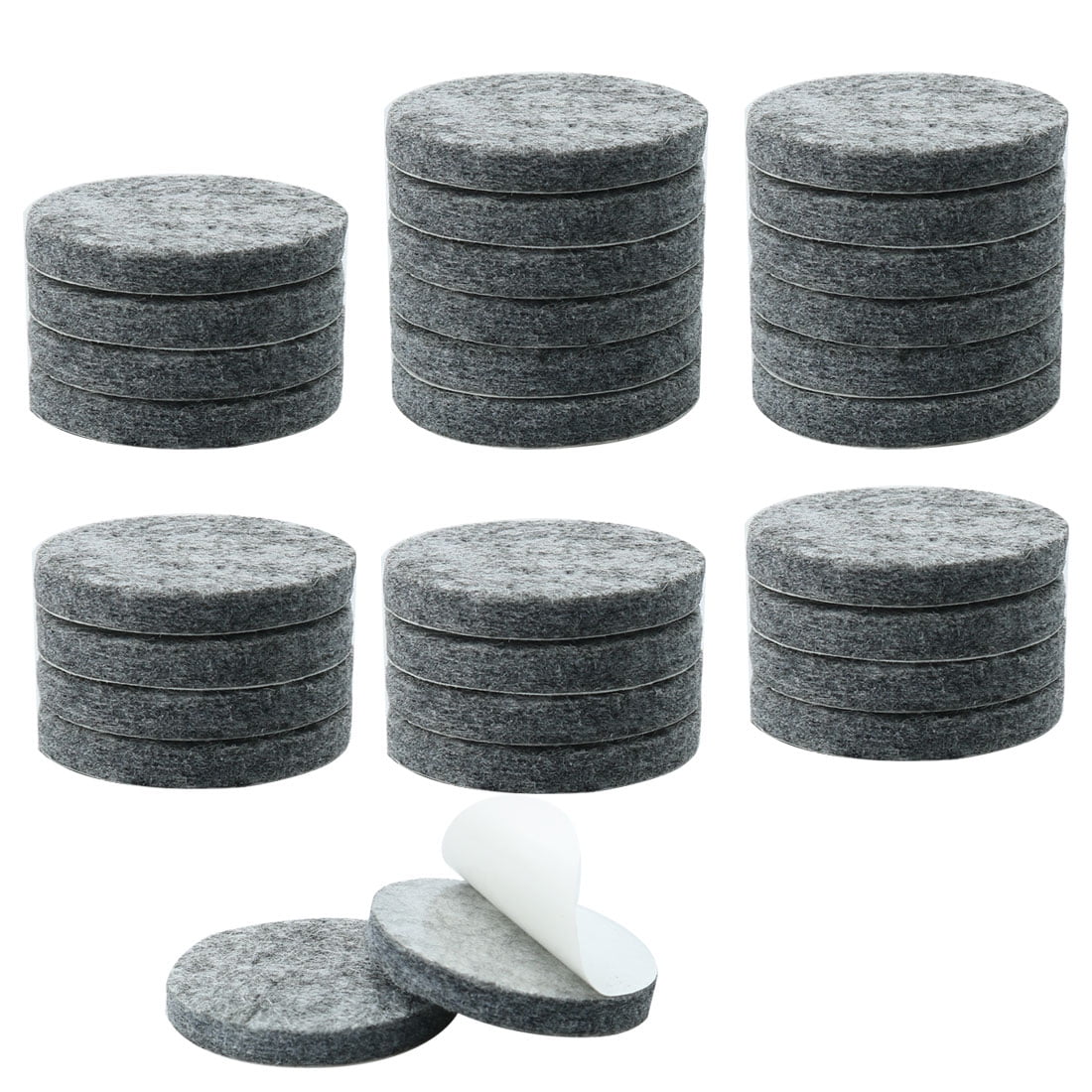30pcs Felt Furniture Pads Round 1" Floor Protector for Closet