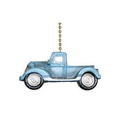 Blue Pickup Truck Farmhouse Ceiling Fan Pull or Light Pull Chain