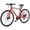 Red, variant on Lilypelle 700C City Road Bike,8-Speed Hybrid Bike w/ LED Headlight, Aluminum Frame , Fits Rider 5'7″ - 6'1″, Unisex, Adult