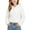 White, variant on Girl's Faux Fur Coat Long Sleeve Button Front Fuzzy Hooded Cropped Jacket Fall Winter Fluffy Sherpa Coat(White,12-13Years)
