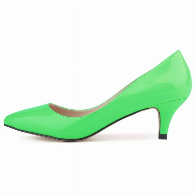 Ladies Pointed Candy-Colored Low-Cut Pumps Shoes for Women Girls