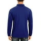 thumbnail image 5 of Seeotter Mens Fashion Long Sleeve Shirts Casual Golf Shirts Color Block Cotton Top, 5 of 7