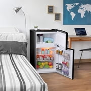 Avanti Retro Series Compact Refrigerator and Freezer, 3.1 cu. ft., in Black (RMRT30X1B-IS)