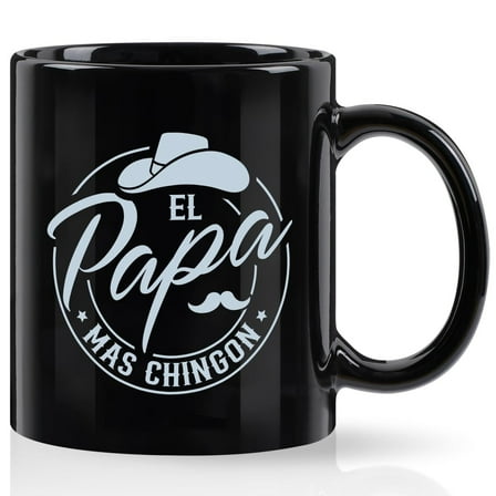 Gifts for Papa - Fathers Day Mug Gifts from Daughter Son, Dad Gifts, Birthday Gifts, Futtumy Black 11 fl oz Coffee Mugs Ceramic Mug Tea Cup