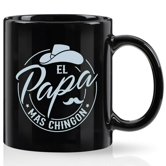 Gifts for Papa - Fathers Day Mug Gifts from Daughter Son, Dad Gifts, Birthday Gifts, Futtumy Black 11 fl oz Coffee Mugs Ceramic Mug Tea Cup