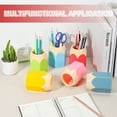 thumbnail image 6 of Uxcell Pencil Shaped Pen Holders, Pencil Storage Organizer for Desk Cute Pencil Crayon Storage Organizer Pen Cup Makeup Brush Container Pencil Pot for Home Office Decoration(Nordic Pink), 6 of 7