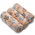 thumbnail image 1 of CNKOO 1 Pack 3 Puppy Blankets Super Soft Warm Sleep Mat Paw Print Blanket Fluffy Premium Fleece Pet Blanket Flannel Throw Dog Blankets for Small Dogs Puppy Cat, 1 of 7