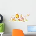 thumbnail image 1 of Easter Bunny and Chiken Wall Decal by Wallmonkeys Peel and Stick Graphic (18 in W x 8 in H) WM261538, 1 of 4