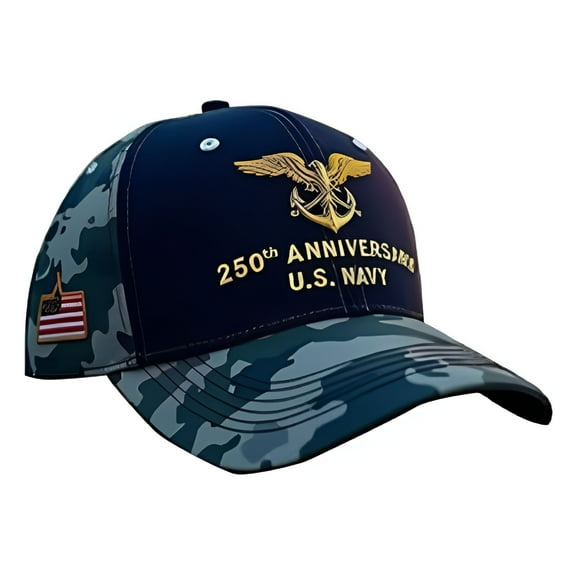 TELOLY 250Th Anniversary Tribute Baseball Cap,Embroidered Adjustable Veterans Hat Patriotic Military Tribute Design