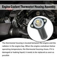 thumbnail image 4 of Che Yi Bao Engine Coolant Thermostat Housing Assembly Compatible with 2007-2011 Jeep Wrangler JK with V6 3.8L Thermostat and Housing Replace 4666149AA 85357 902-3038 CO34826 CH5357, 4 of 7