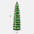 thumbnail image 2 of Best Choice Products Ceramic Christmas Tree, 21in Hand-Painted Holiday Decor w/Multicolor LED Lights  Green, 2 of 8