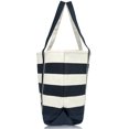 thumbnail image 7 of DALIX Striped Boat Bag Premium Cotton Canvas Tote in Navy Blue, 7 of 7