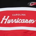 thumbnail image 5 of Men's Mitchell & Ness Red/Black Carolina Hurricanes Head Coach Pullover Hoodie, 5 of 5
