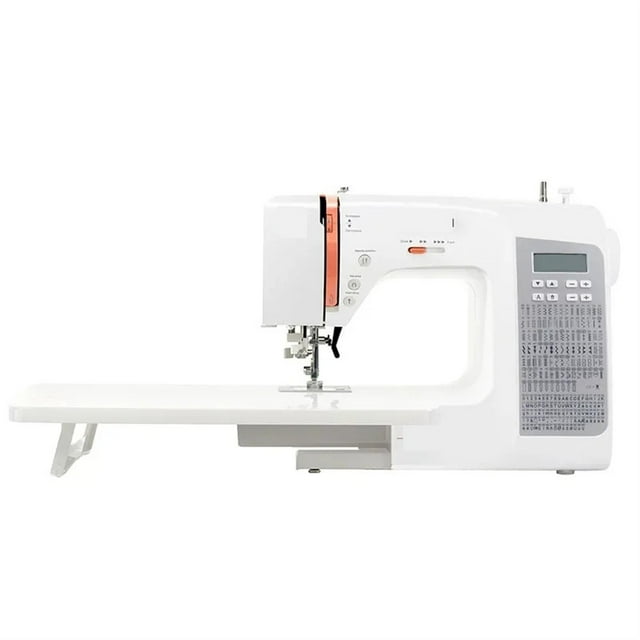 Machine à Coudre Homeuse Robuste Informatisée avec 200 Points Intégrés Poignée Portable pour Couture Haut de Gamme, Couture à Fil Lisse