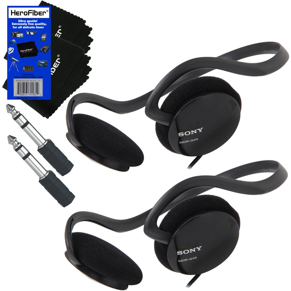 Sony BehindtheNeck Stereo Headphones with Powerful Bass + 3.5mm Mini