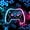 Blue Pink Black, variant on Erosebridal Neon Gaming Pattern Zipper Twin Comforter Sets with Fitted Sheet and 2 Pillowcases,Game Controller Print Zipper Bedding Set,Cyan Black,Black Reversible