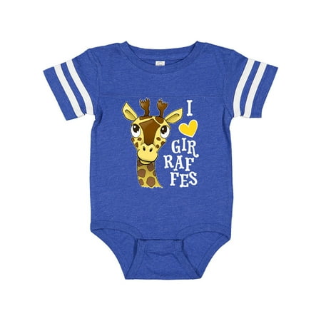 

Inktastic I love Giraffes Gift Baby Boy or Baby Girl Bodysuit