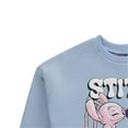 thumbnail image 4 of Disney Girls Lilo and Stitch Sweatshirt, Graphic Print Angel and Stitch Sweatshirt Light Blue - M, 4 of 5